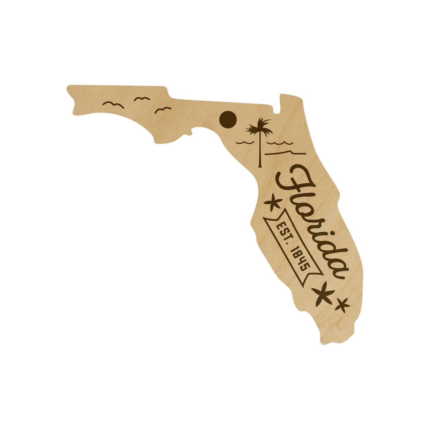 Wood State Shaped Magnets