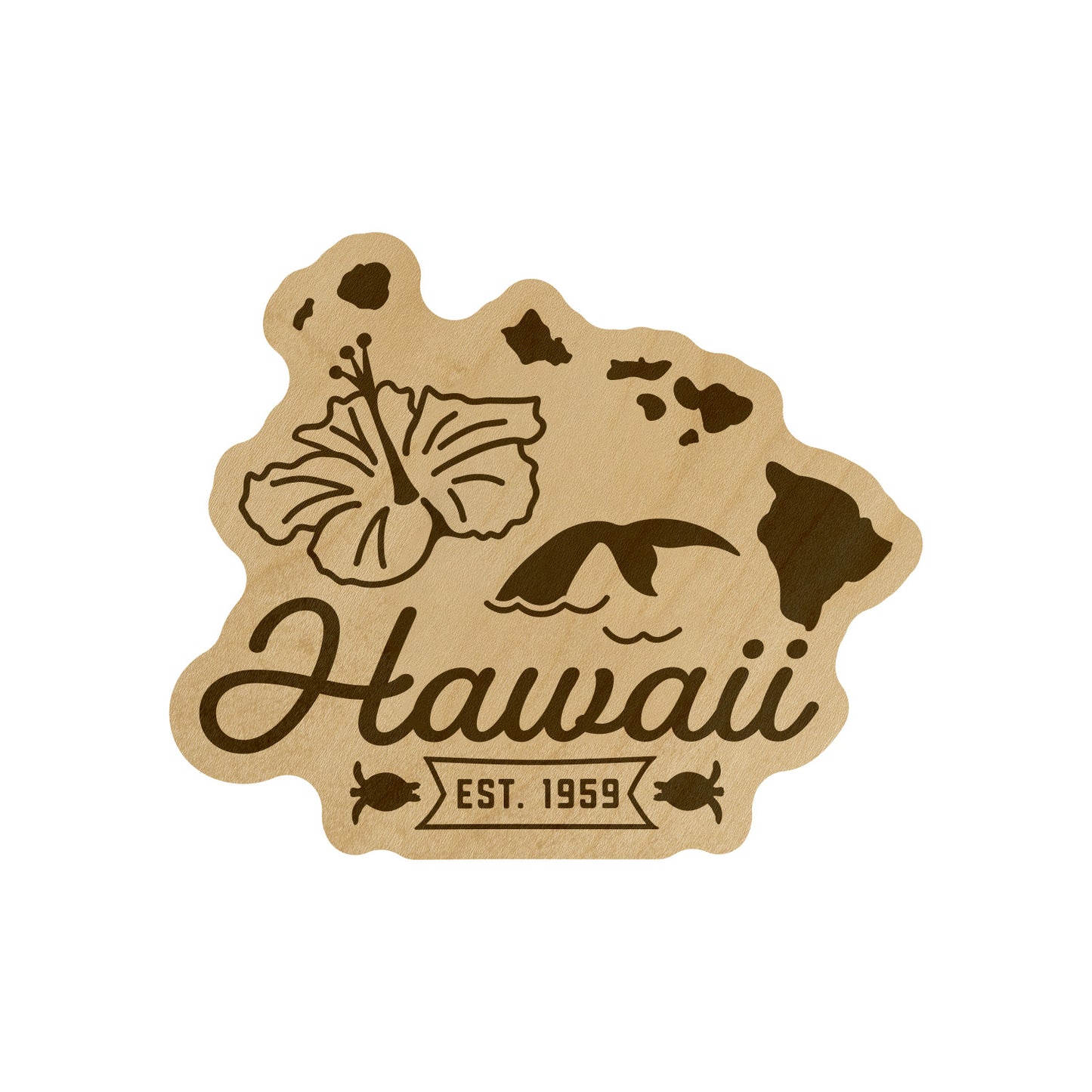 Wood State Shaped Magnets