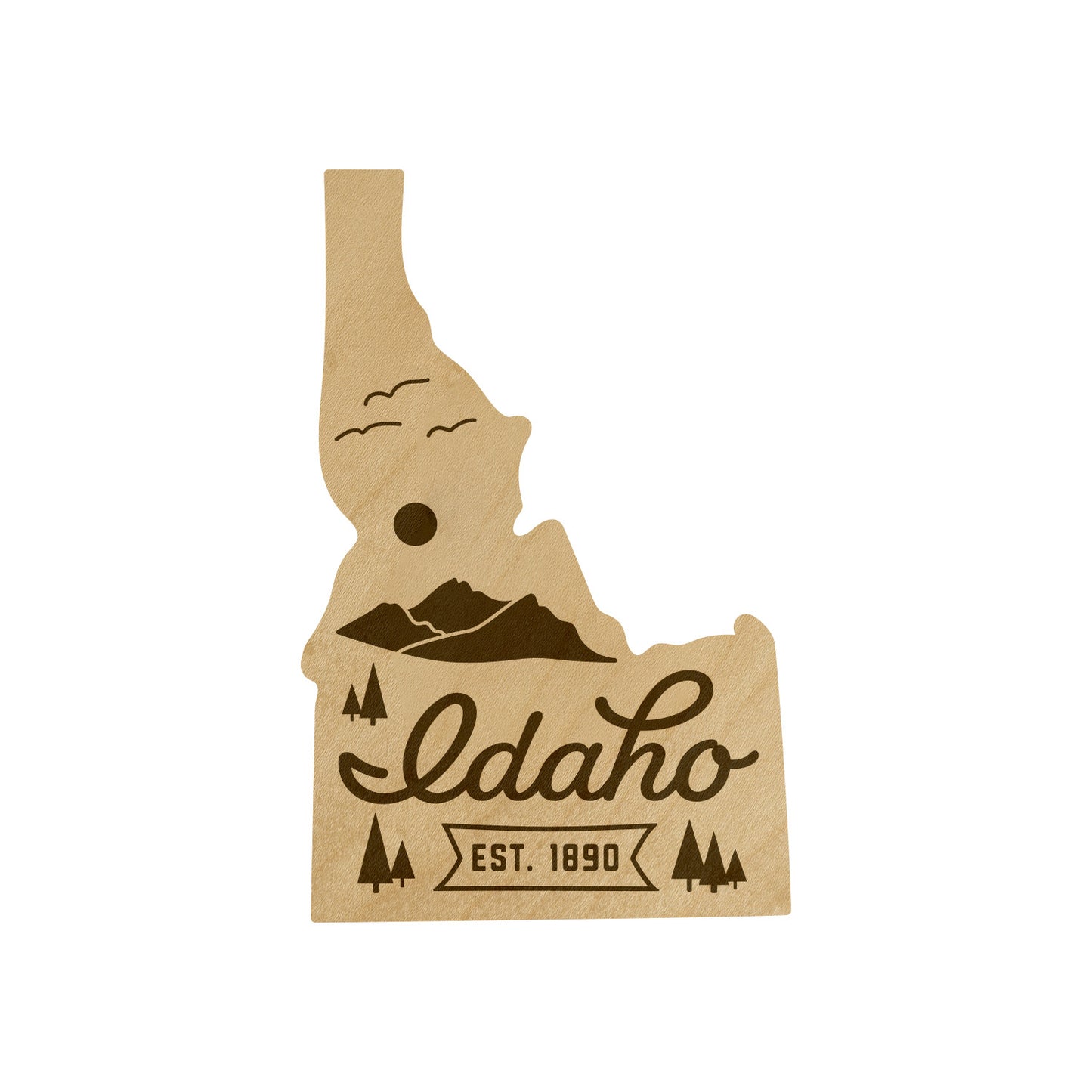 Wood State Shaped Magnets