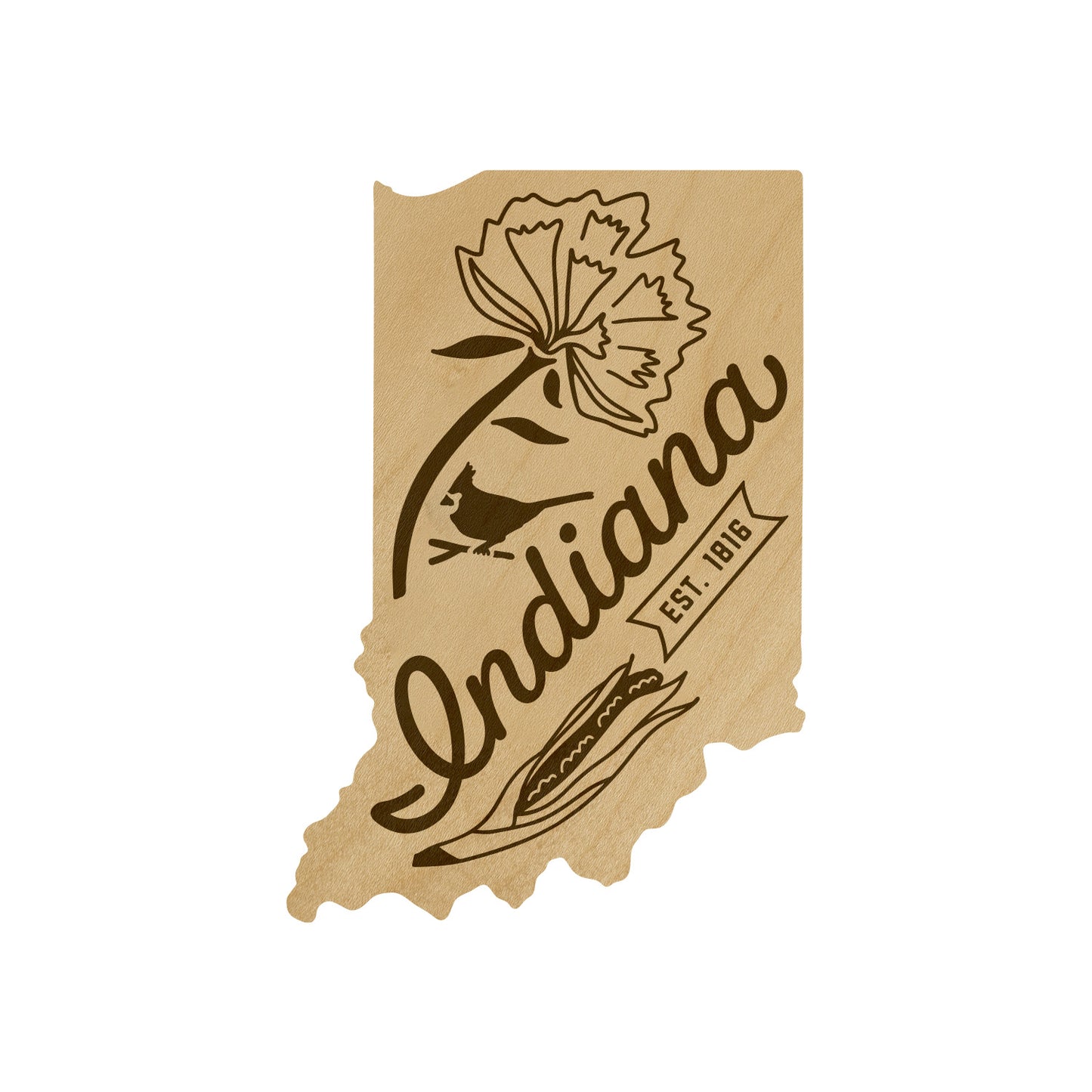 Wood State Shaped Magnets