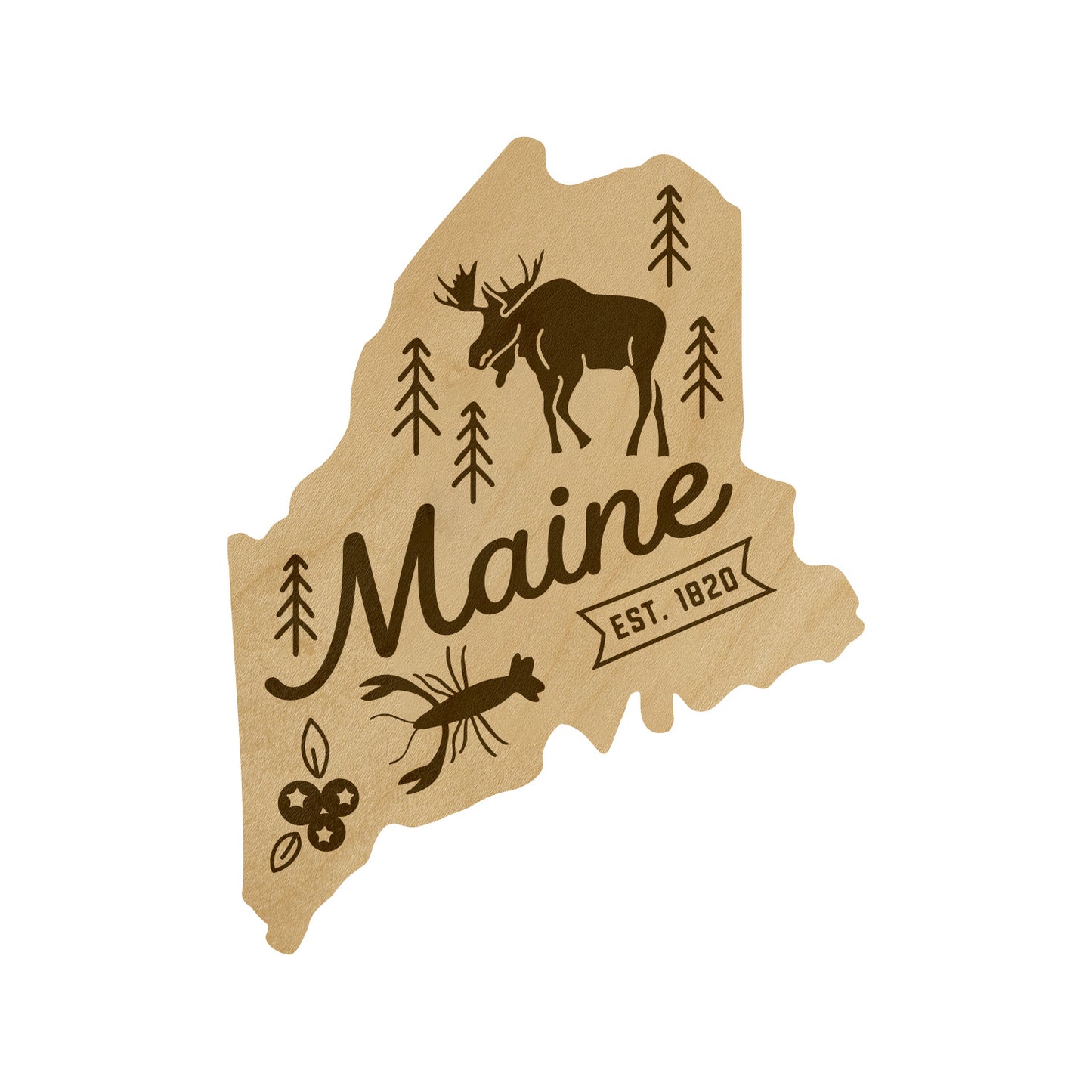 Wood State Shaped Magnets