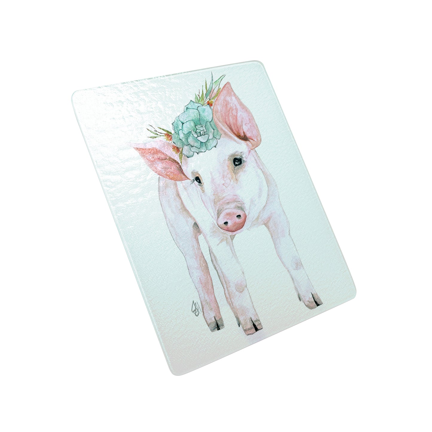 Pinky With Flowers By Dolly Estelle Cutting Board