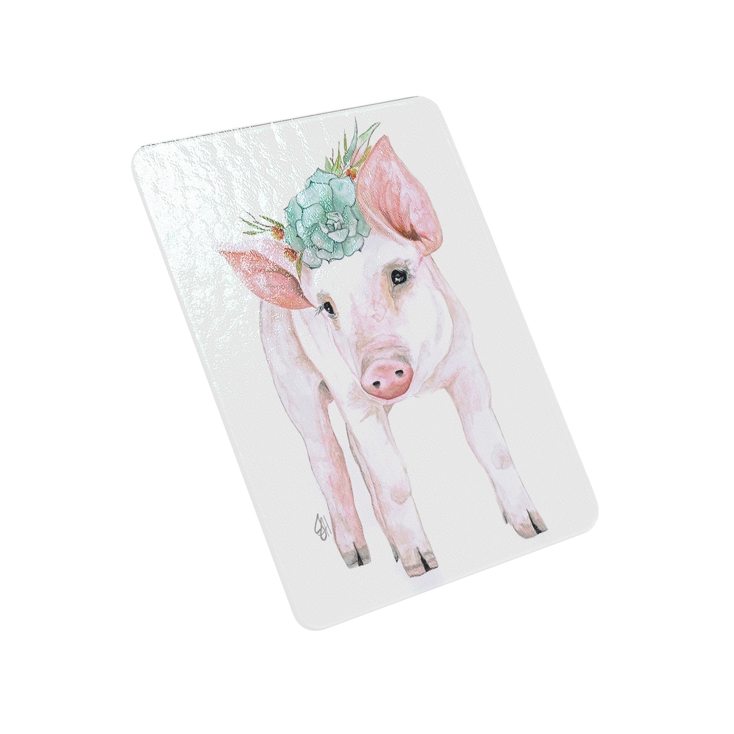 Pinky With Flowers By Dolly Estelle Cutting Board