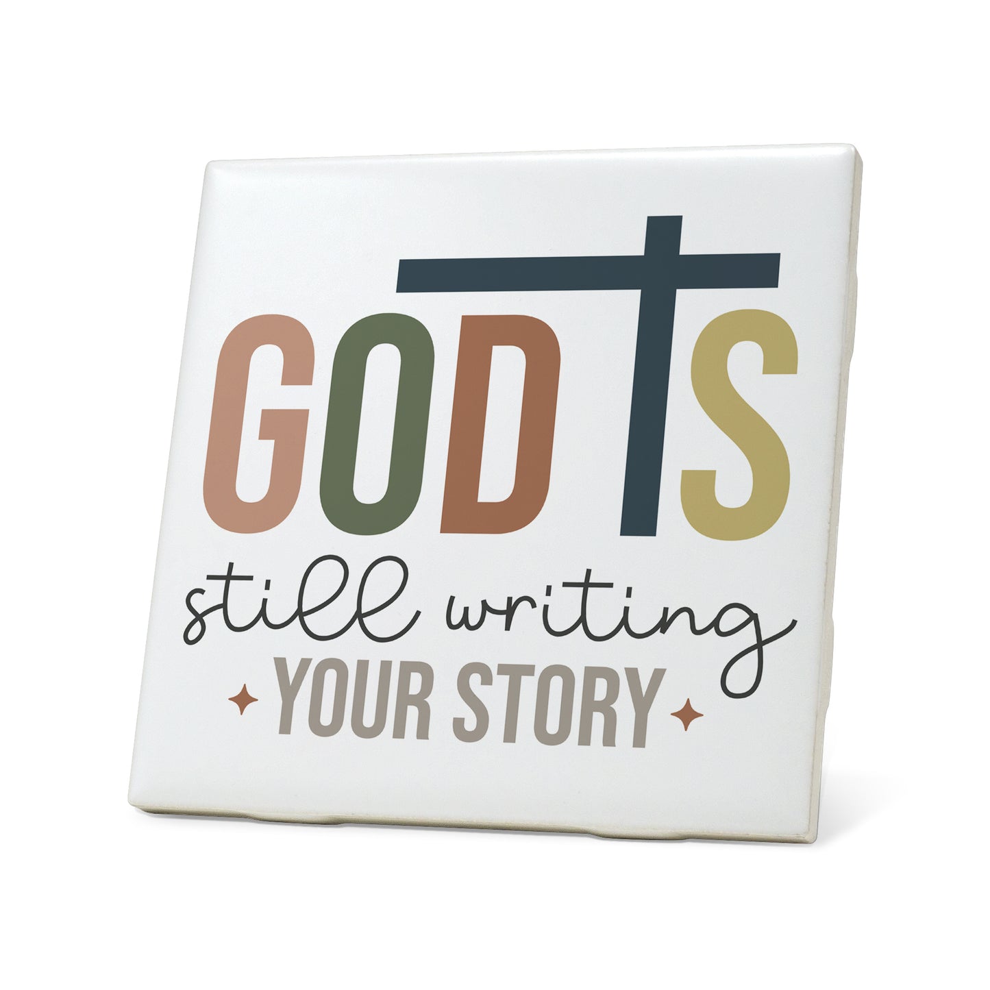 God is still writing your story Graphic Coasters
