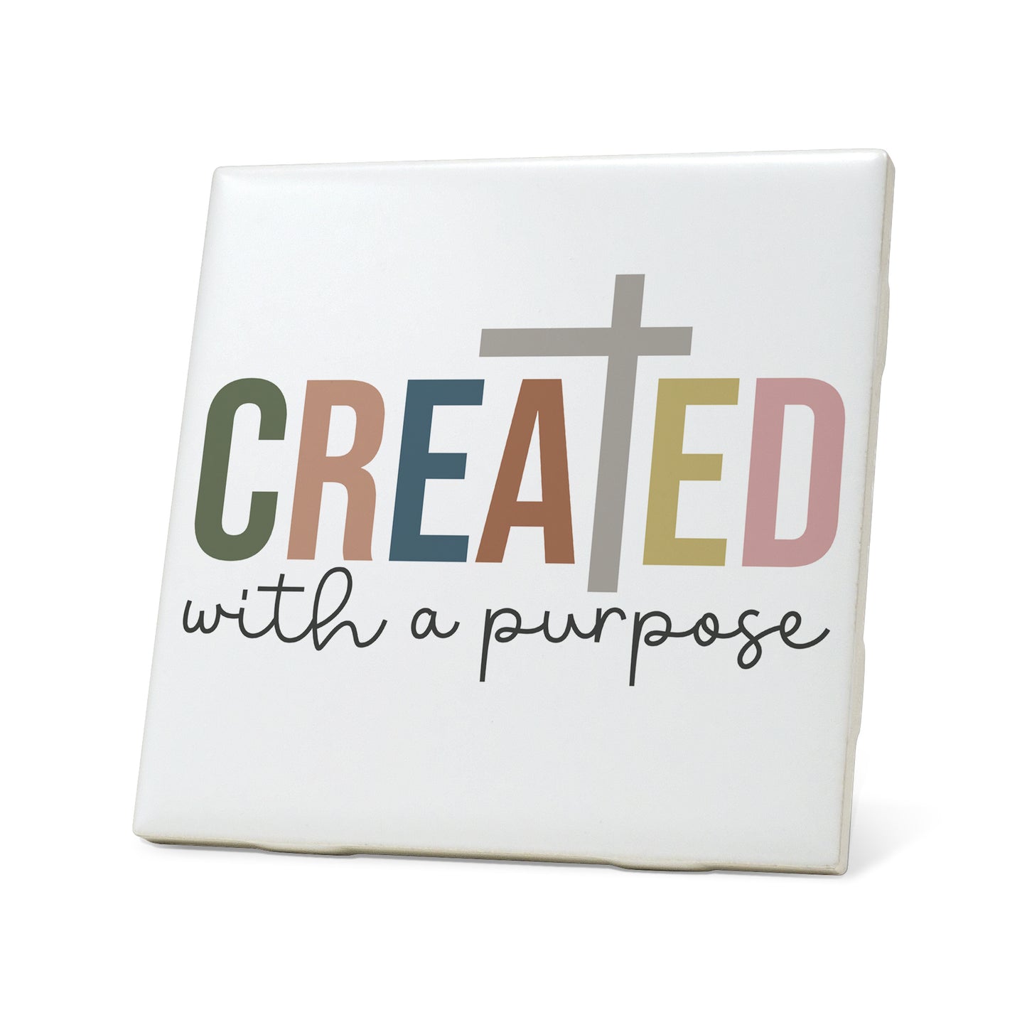 Created with purpose Graphic Coasters