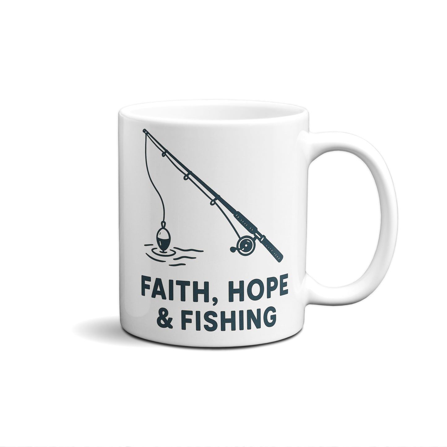 Faith, Hope & Fishing Graphic Mug
