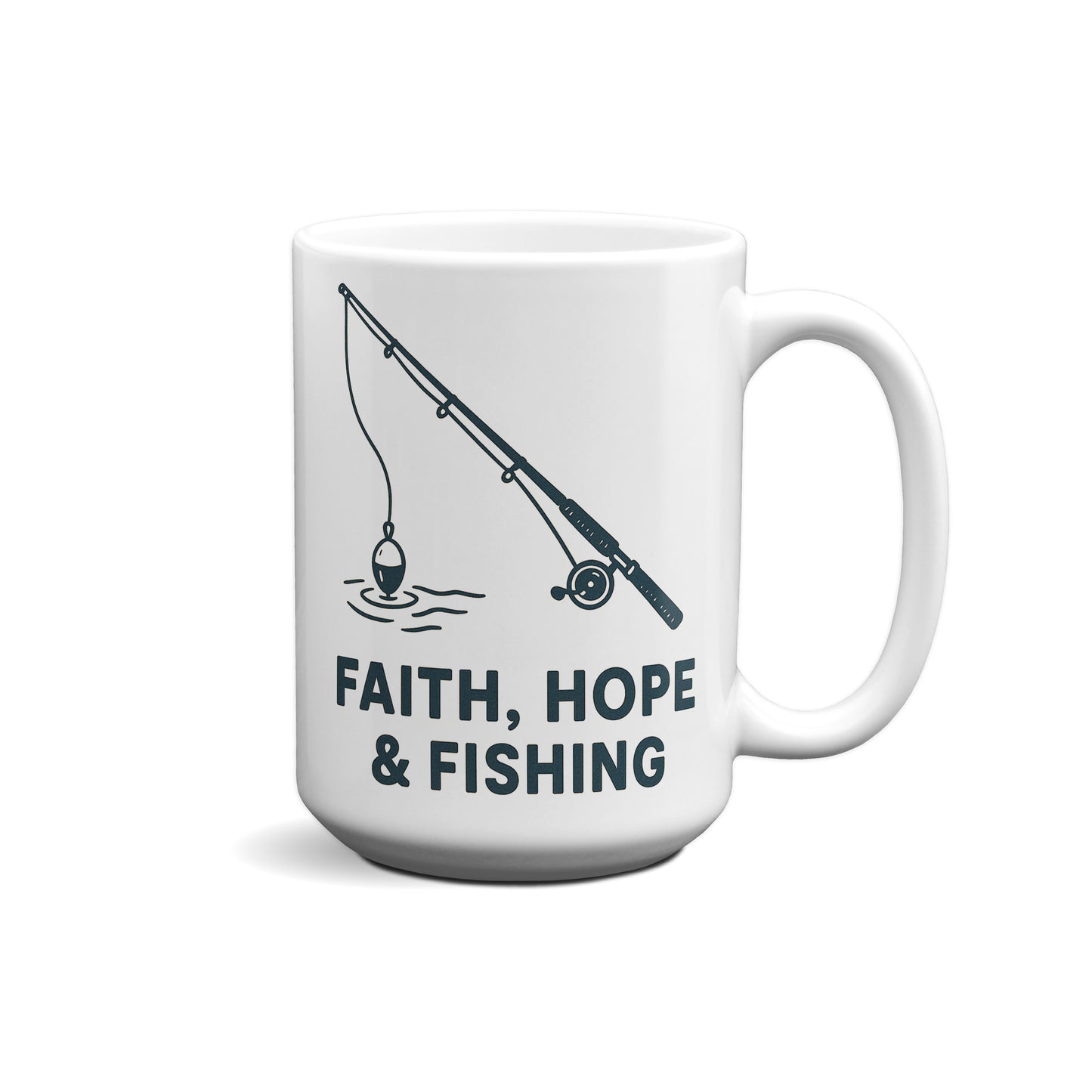 Faith, Hope & Fishing Graphic Mug