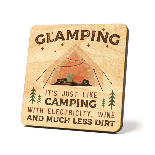 Glamping Graphic Coasters