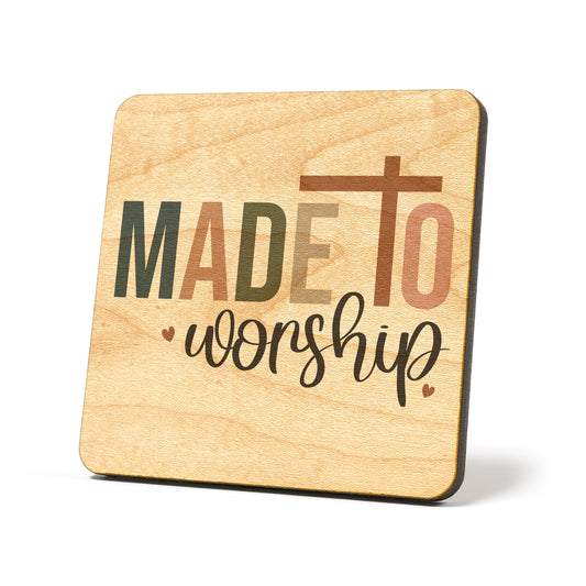 Made to worship Graphic Coasters