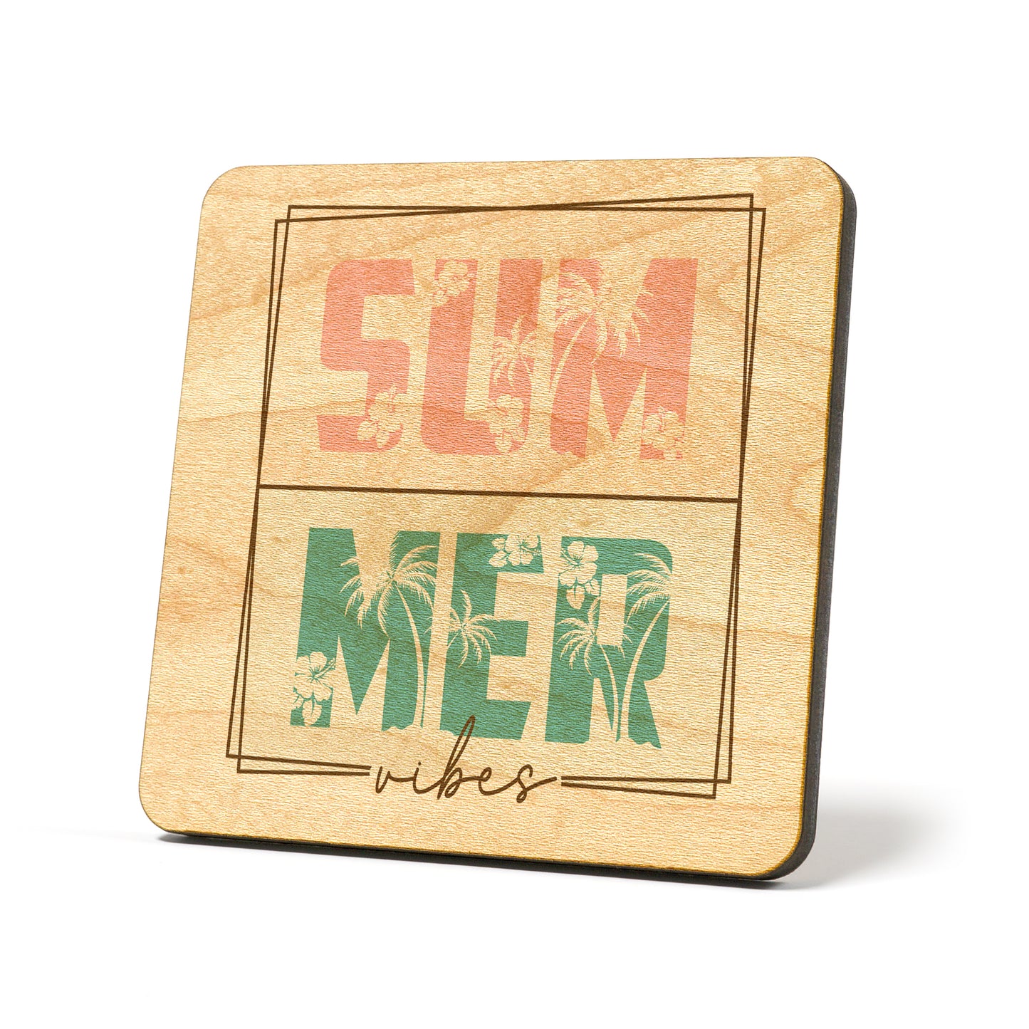 Summer vibes Graphic Coasters