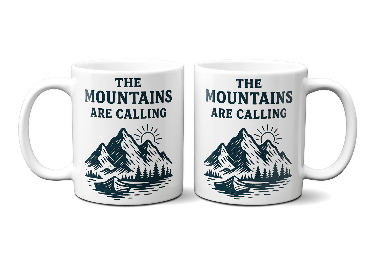 The Mountains Are Calling Graphic Mug