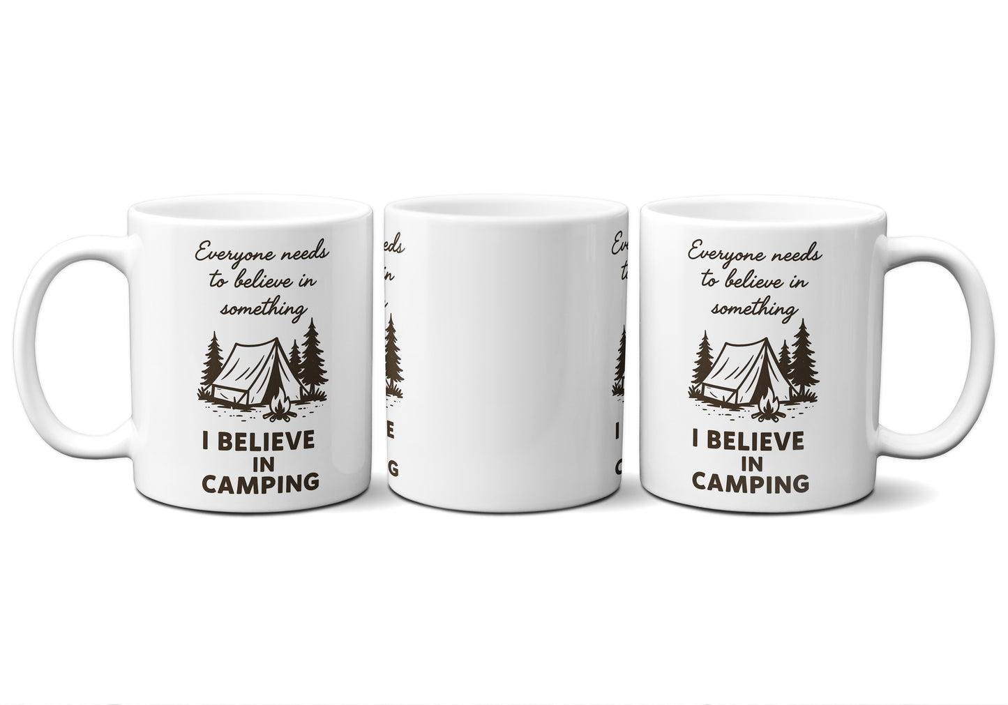 I Believe In Camping Graphic Mug