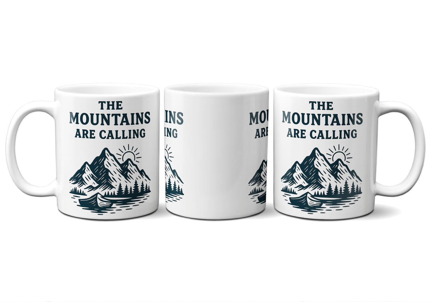 The Mountains Are Calling Graphic Mug