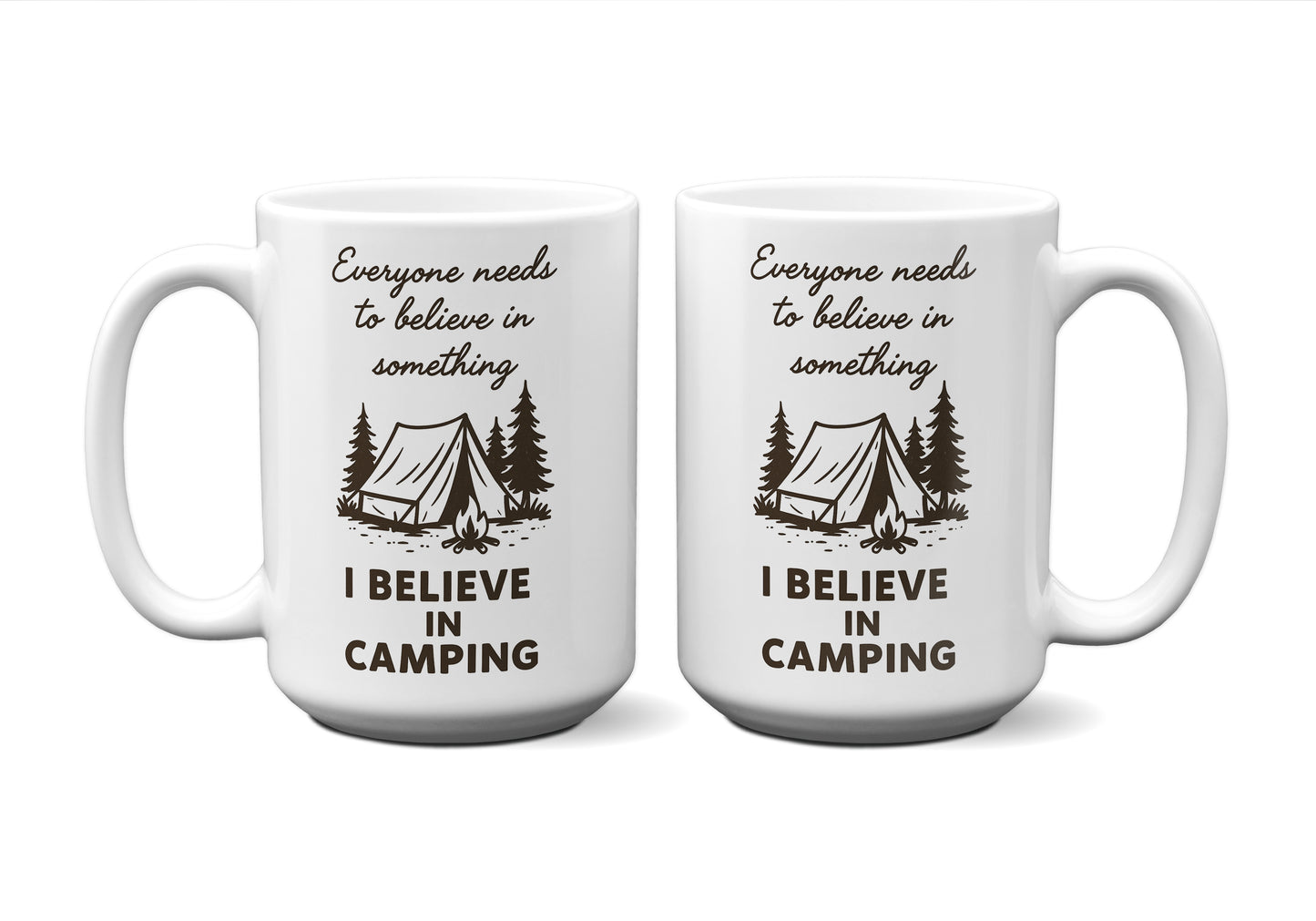 I Believe In Camping Graphic Mug