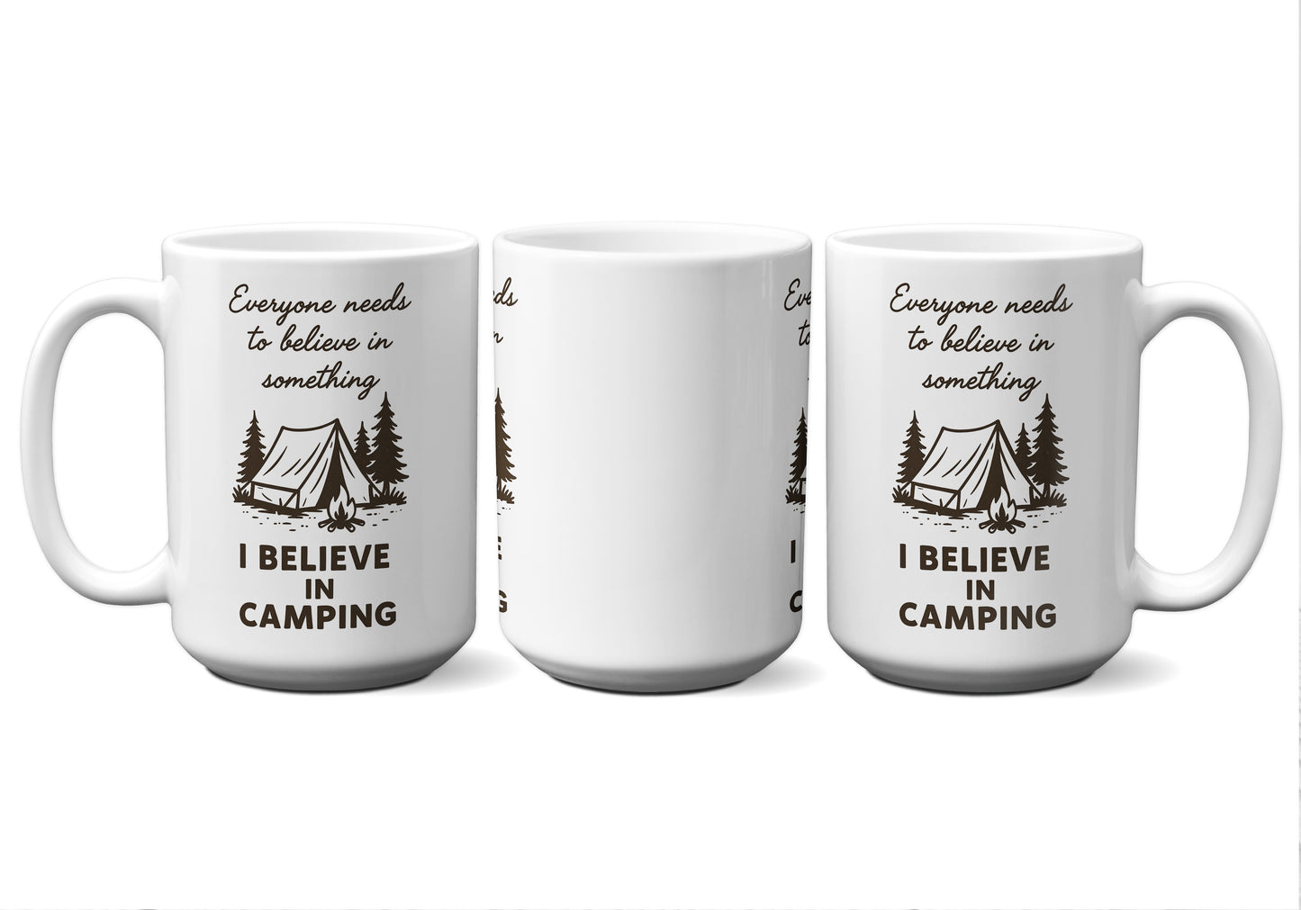 I Believe In Camping Graphic Mug