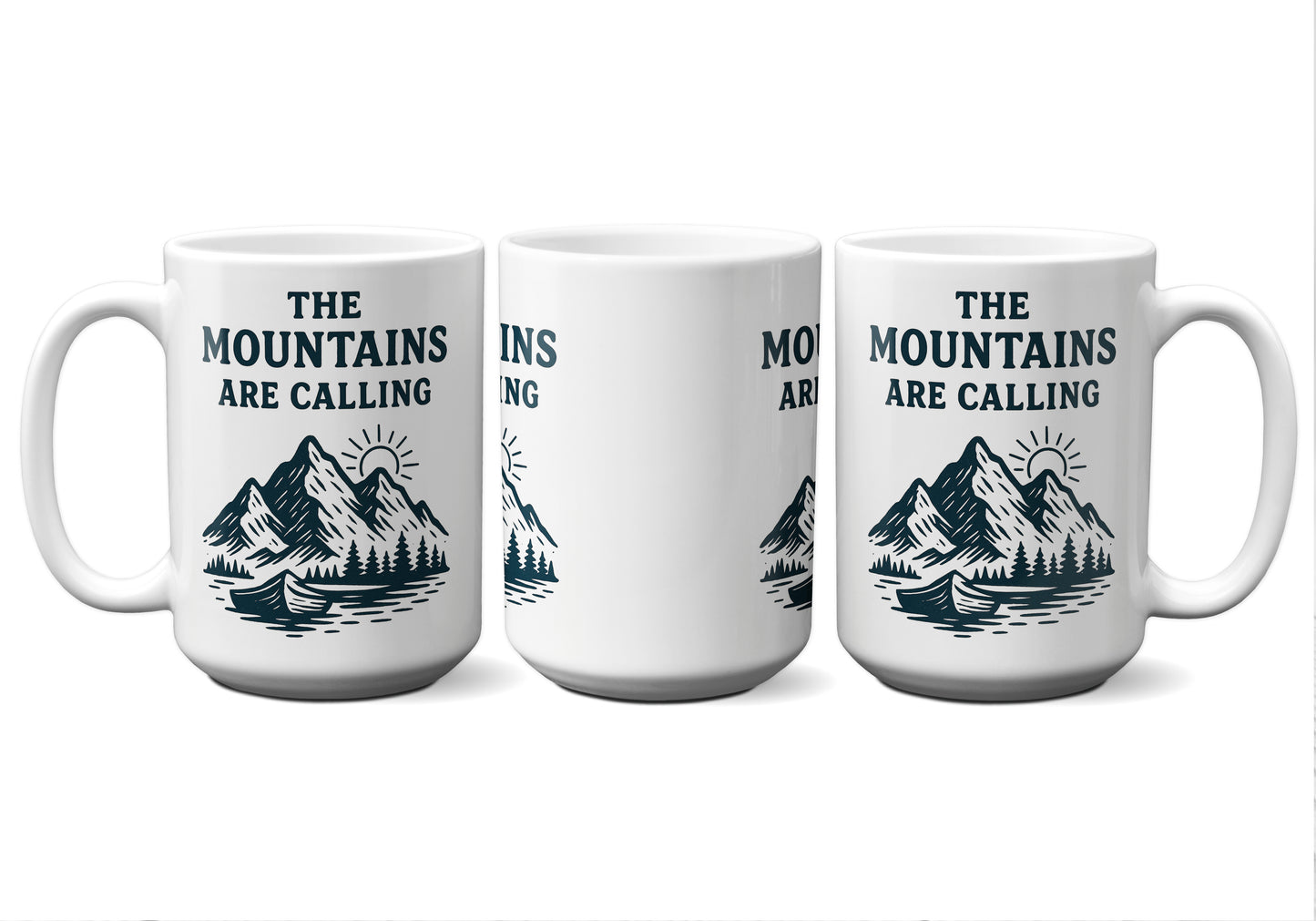 The Mountains Are Calling Graphic Mug