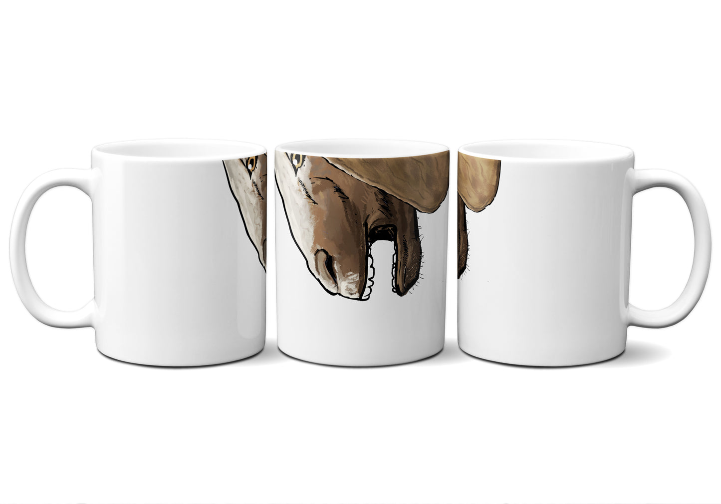 Cartoon Brown Goat by Snout Mugs®