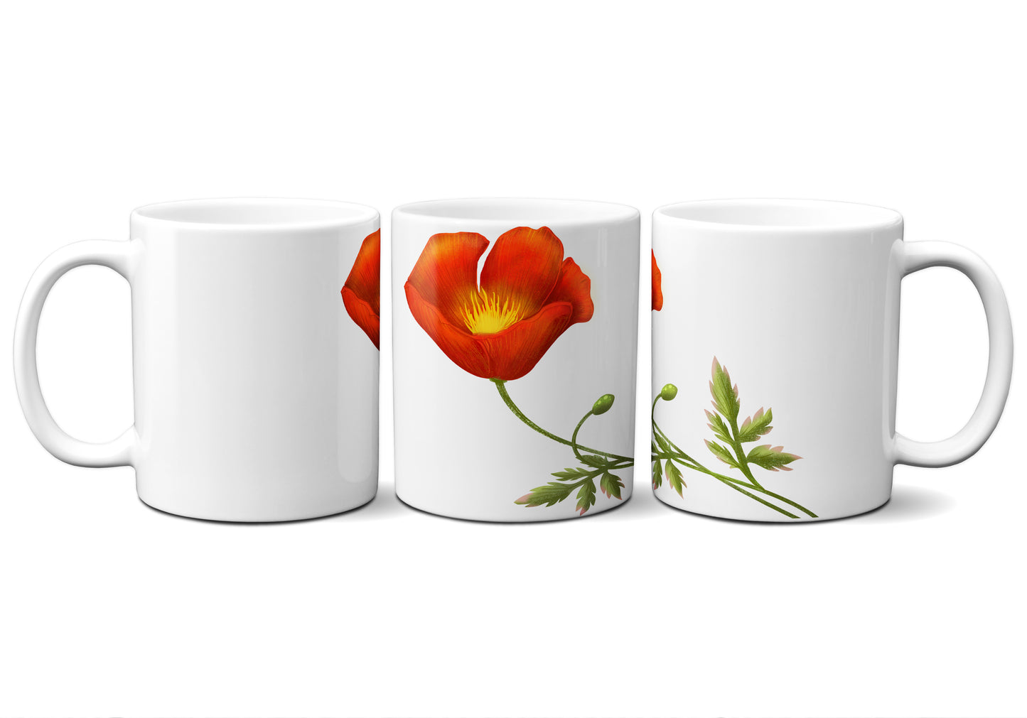 California Red Poppy by Snout Mugs®