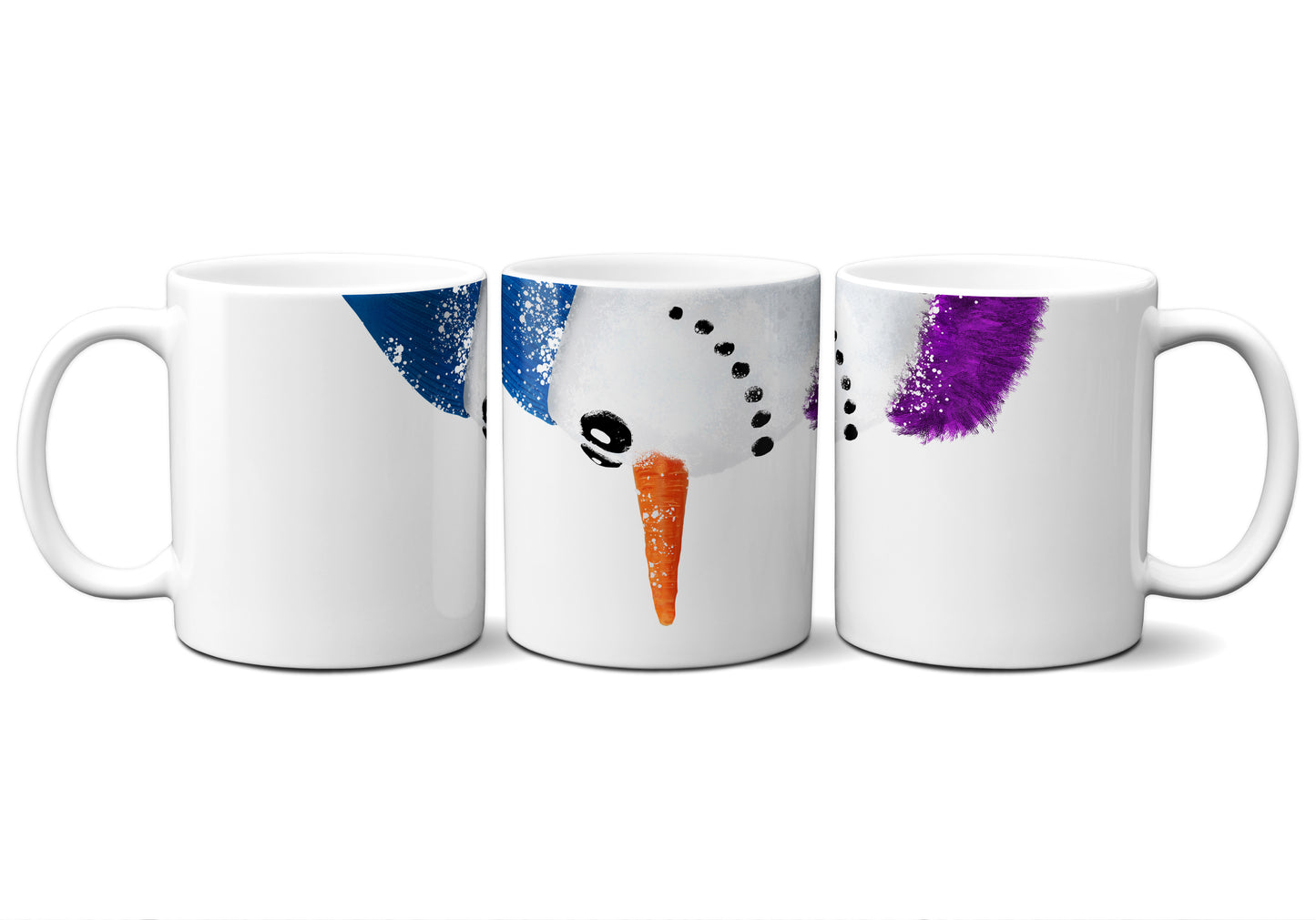 Snowman Blue and Purple by Snout Mugs®