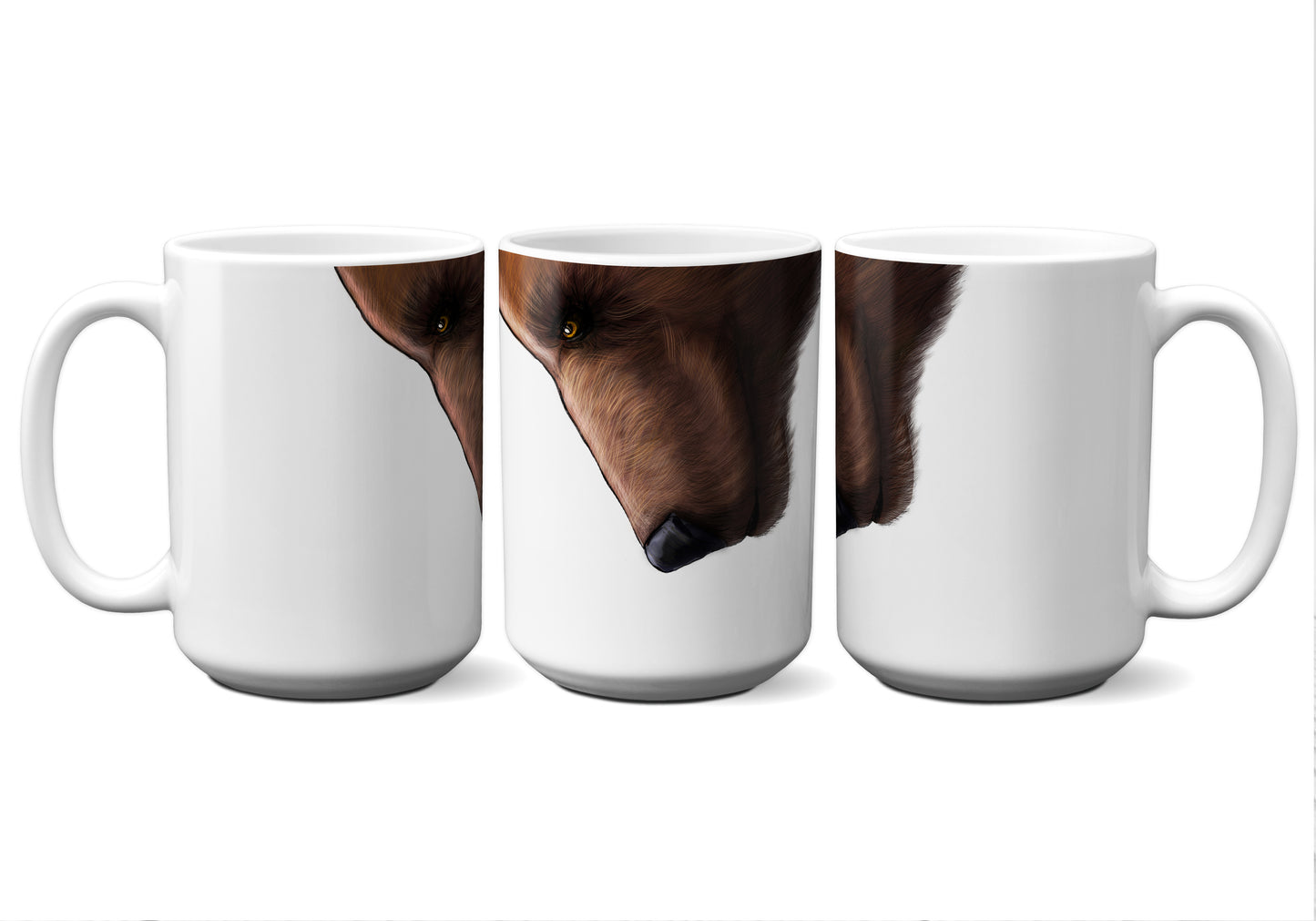 Grizzly Bear by Snout Mugs®