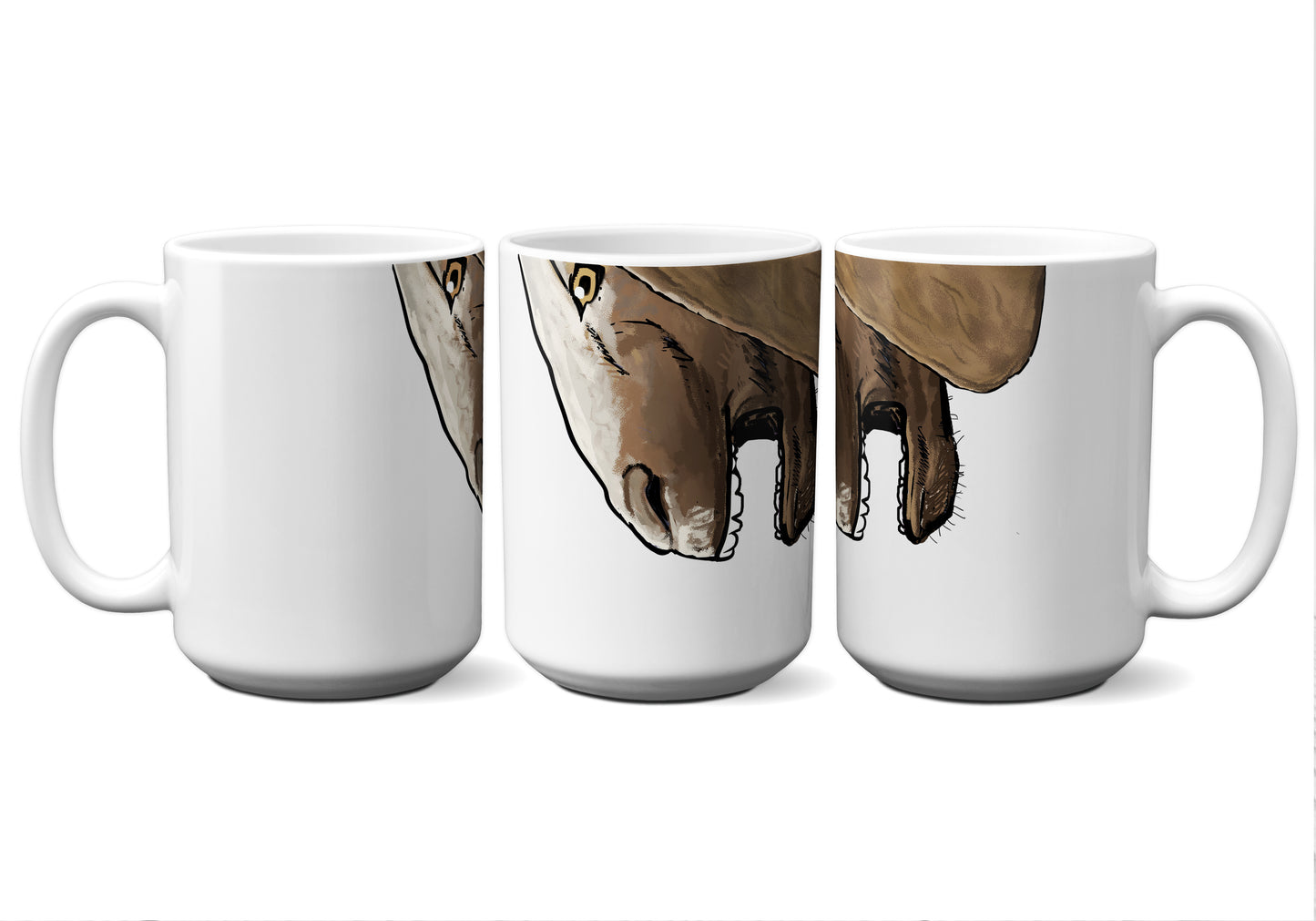Cartoon Brown Goat by Snout Mugs®