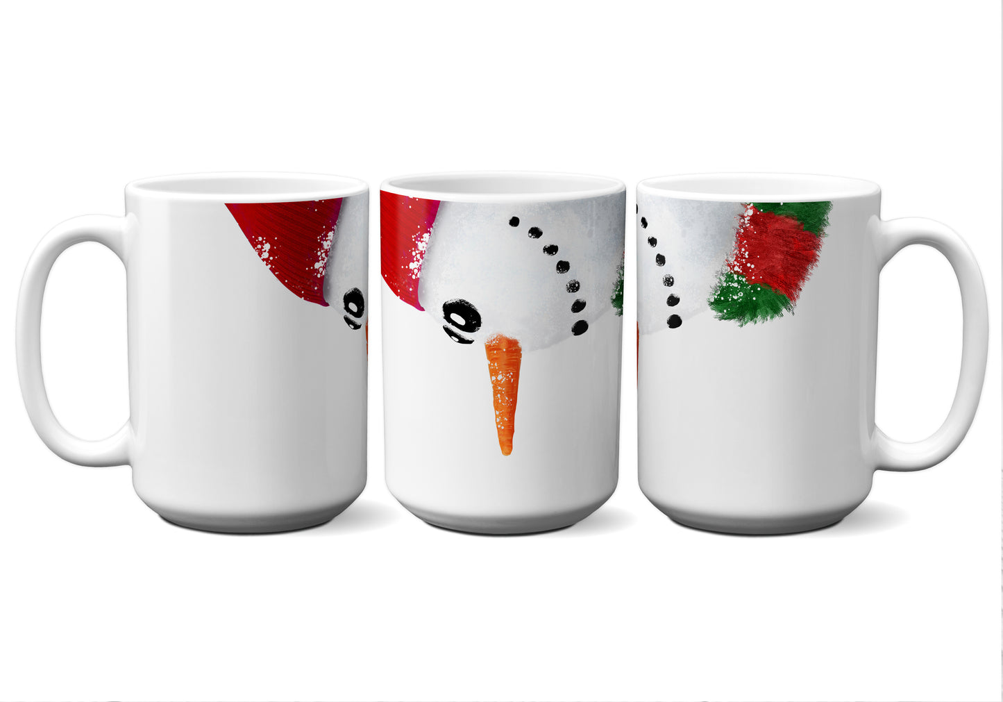 Snowman Red and Green by Snout Mugs®