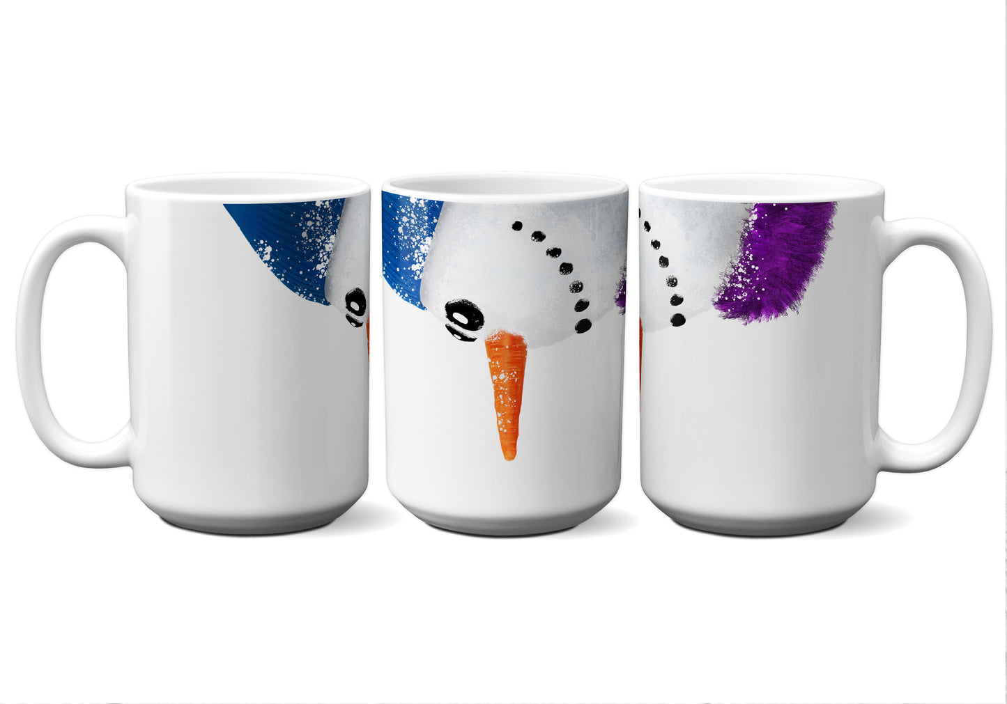Snowman Blue and Purple by Snout Mugs®