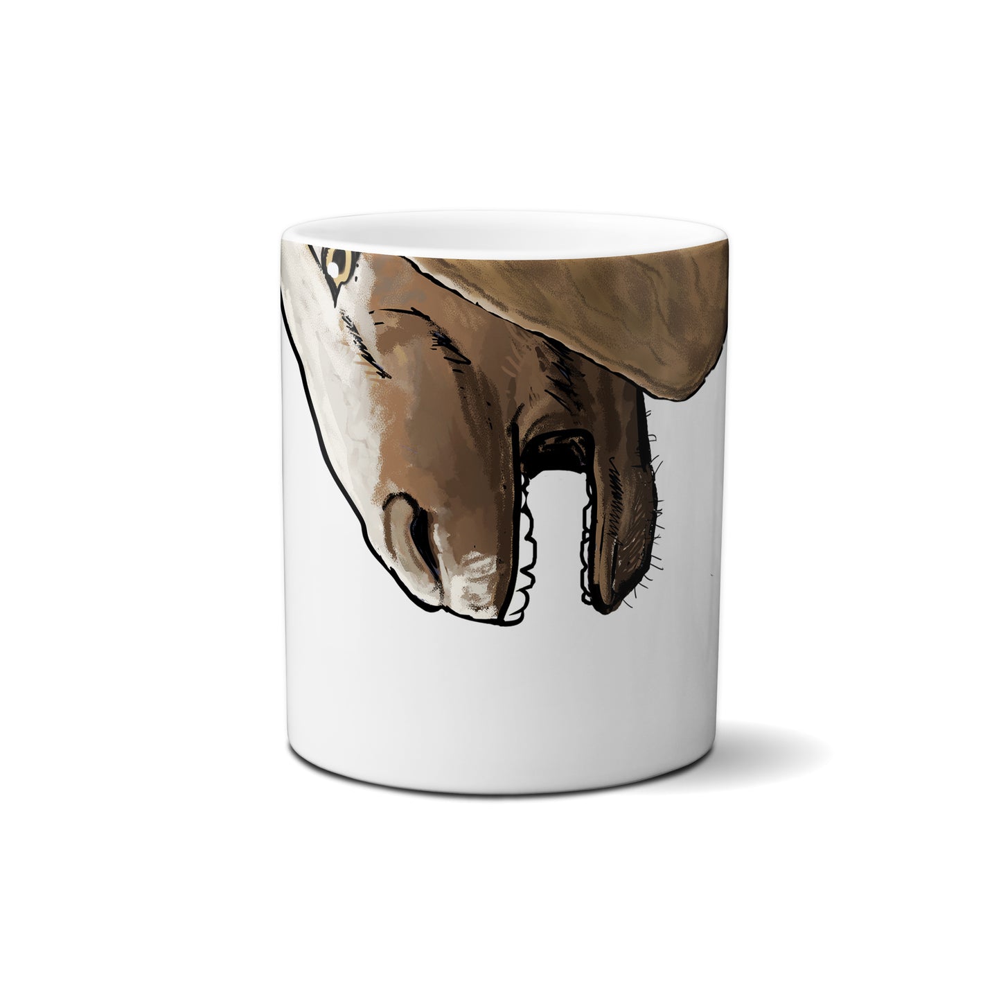 Cartoon Brown Goat by Snout Mugs®