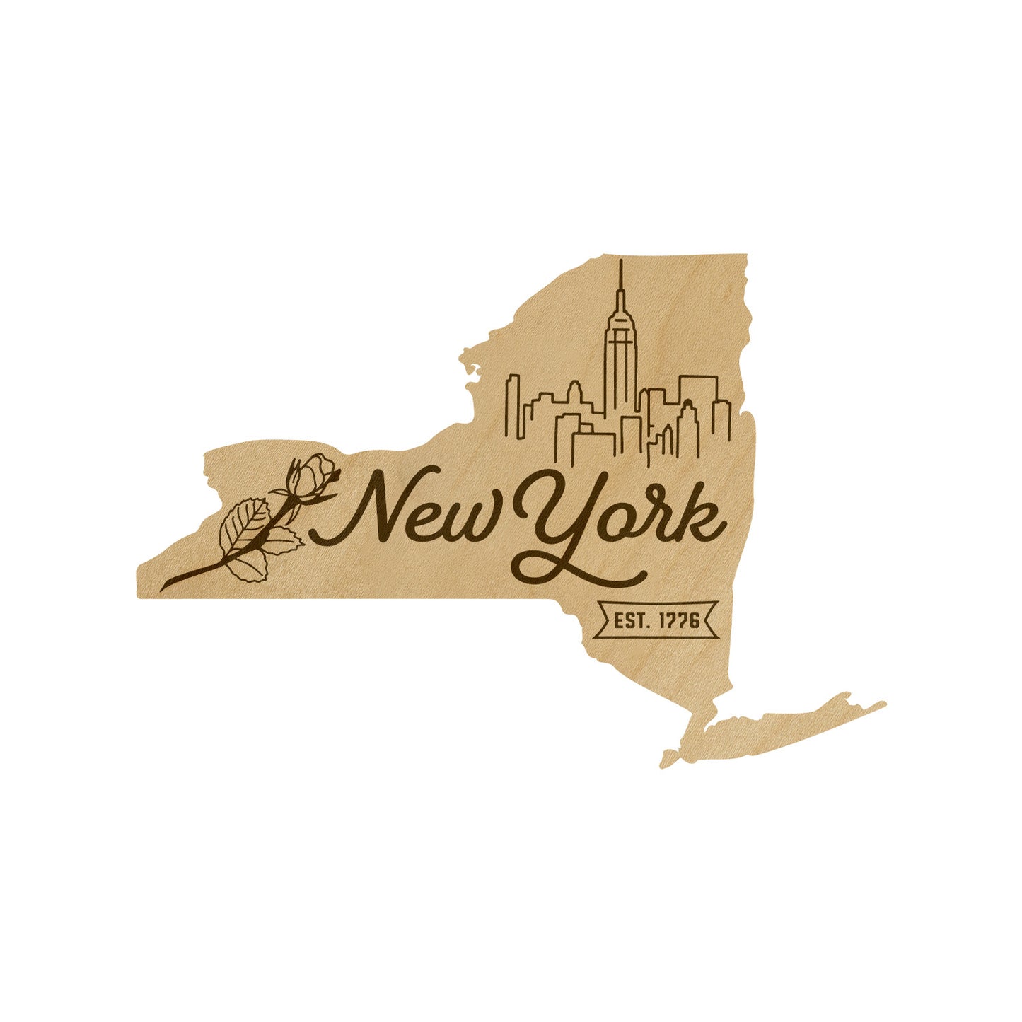 Wood State Shaped Magnets