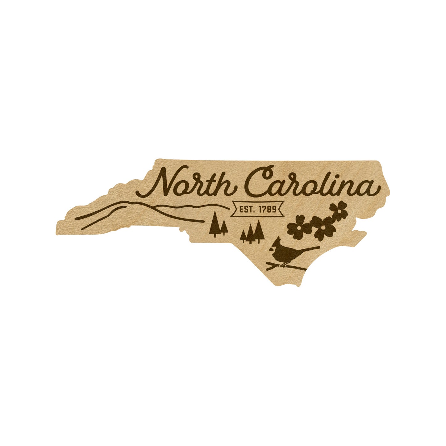 Wood State Shaped Magnets