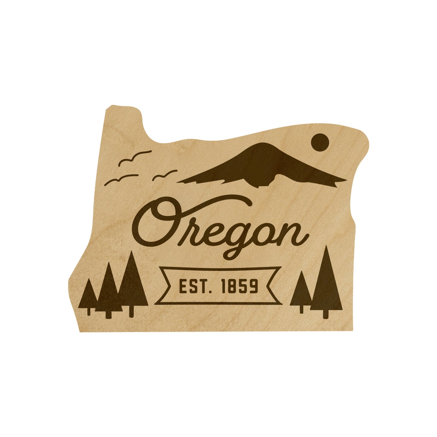 Wood State Shaped Magnets
