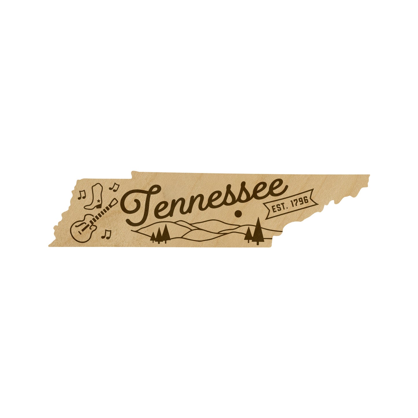Wood State Shaped Magnets