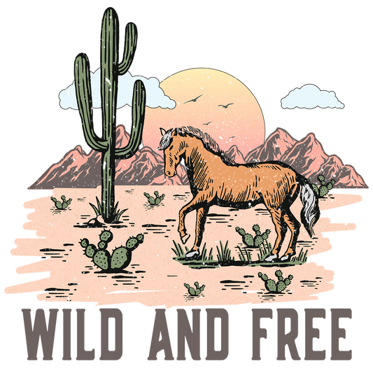 Wild And Free Graphic Coaster