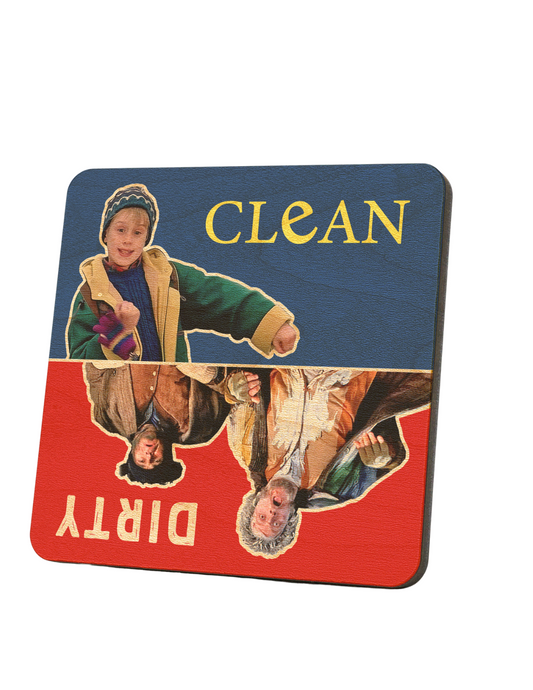 Home Alone Dirty Clean Dishwasher Magnet