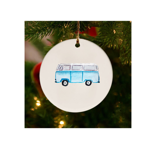 Groovy Ride Blue Ornament