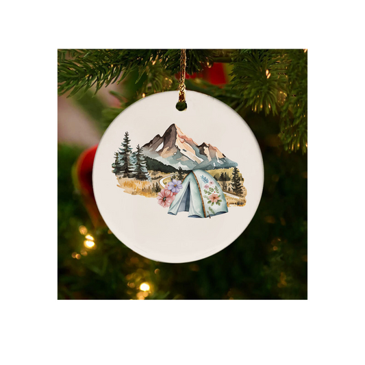 Mountain Blossom Retreat Ornament