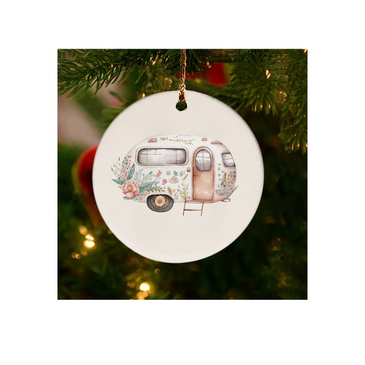 Petal Pusher Camper Ornament
