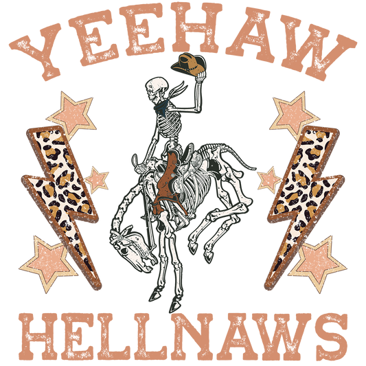 Yee Haw & Hell Naws Graphic Coaster