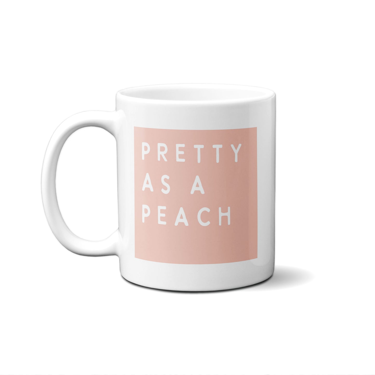 Colorblock Pretty As A Peach Mug