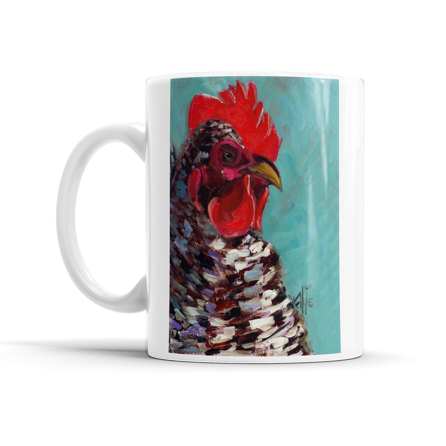 Rooster Mug By K. Huke
