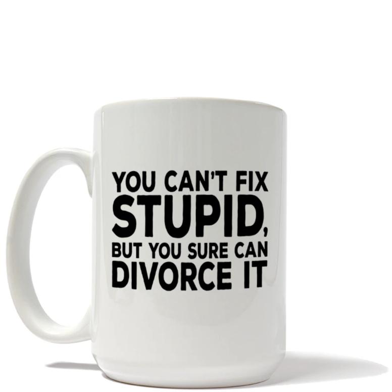 You Can't Fix Stupid But You Sure Can Divorce It Mug