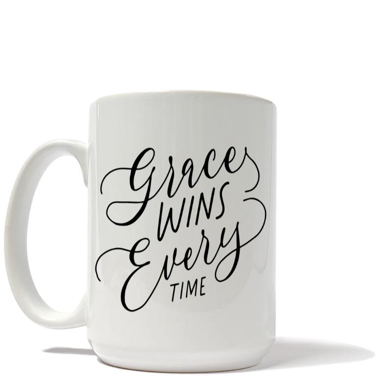 Grace Wins Every Time Mug