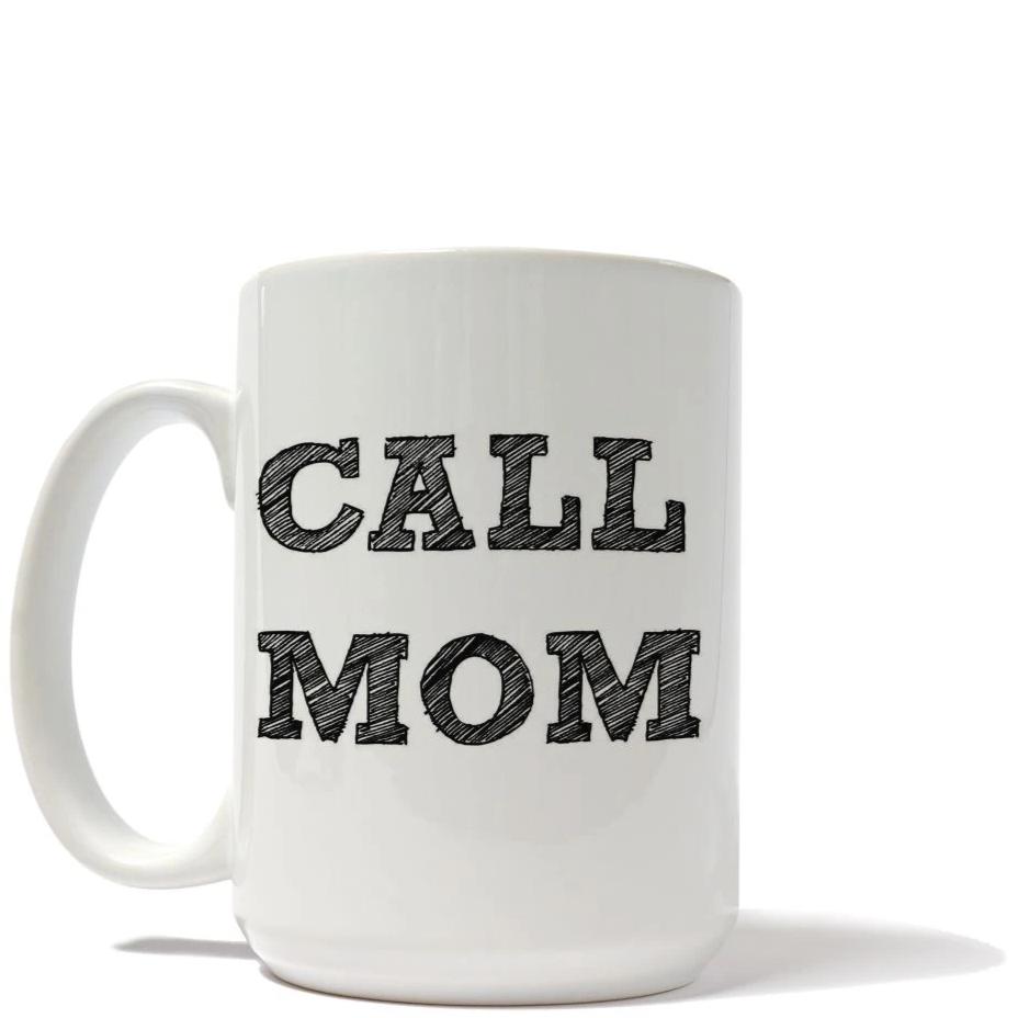 Black and White Call Mom Mug