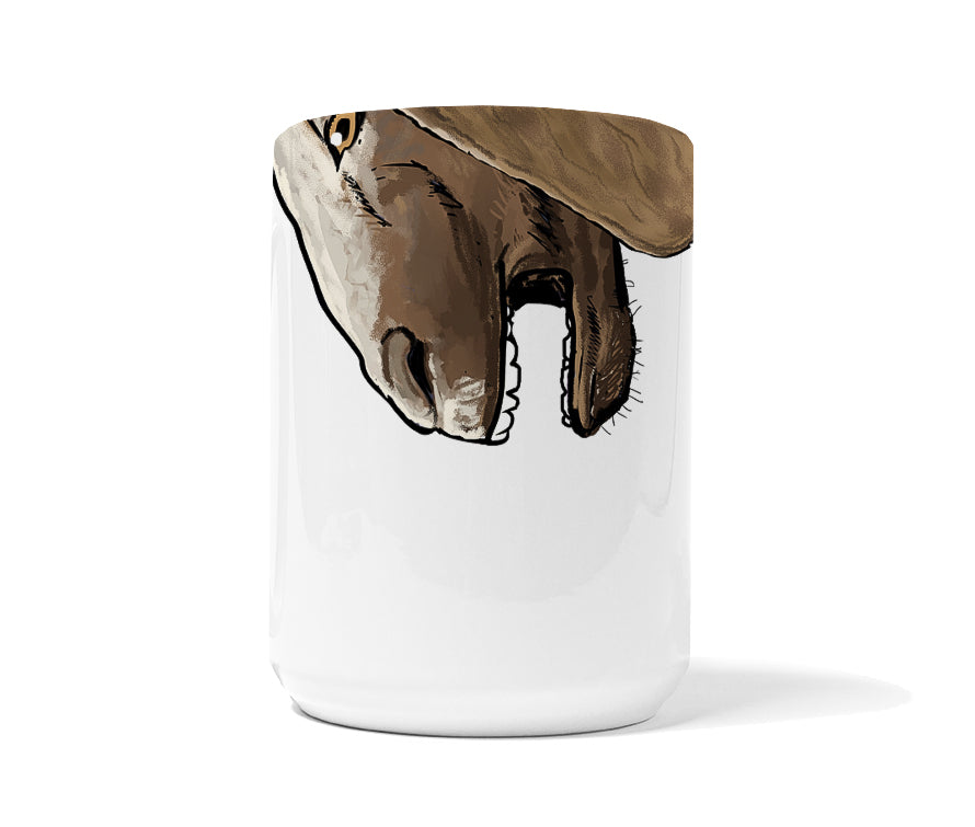 Cartoon Brown Goat Snout Mug
