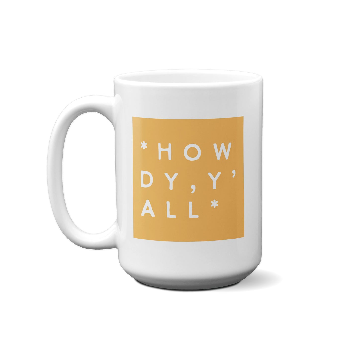 Colorblock Howdy Y'all Mug