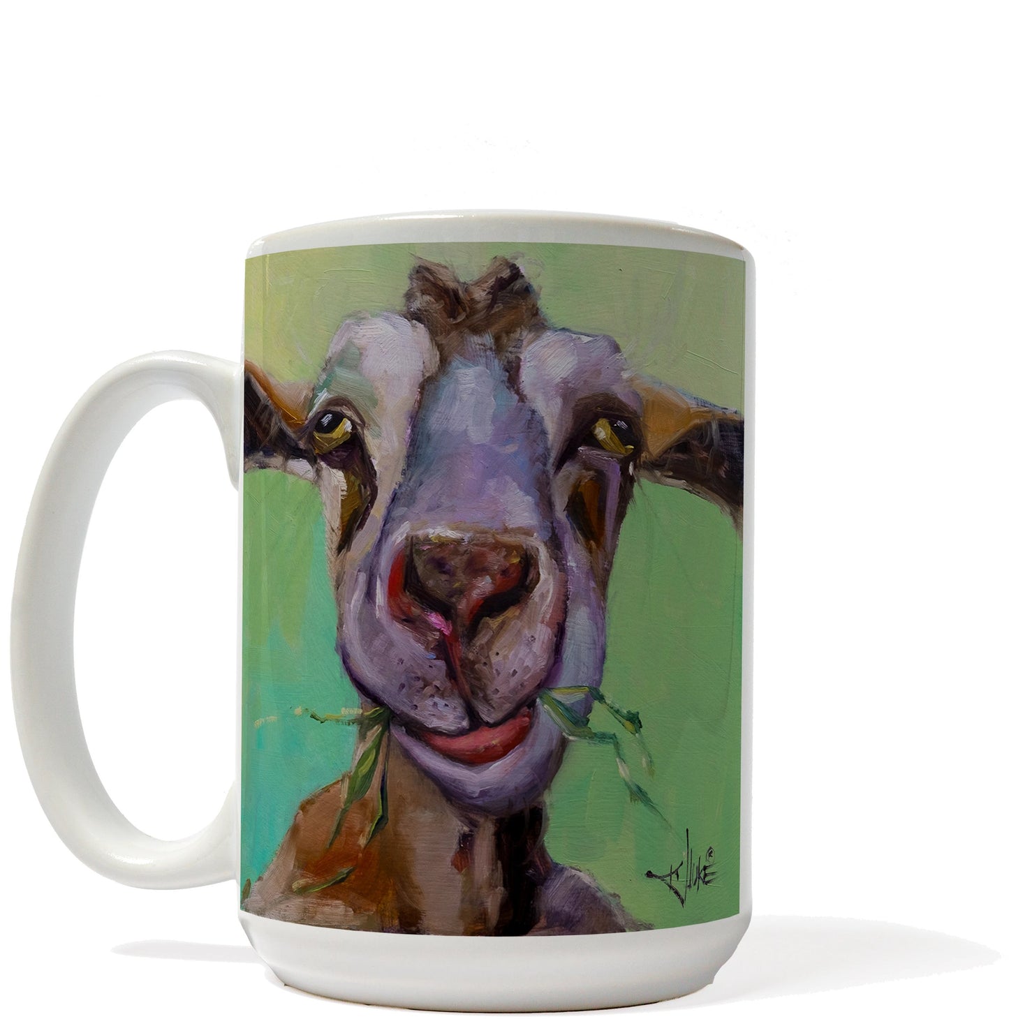 Bright Goat Mug By K. Huke