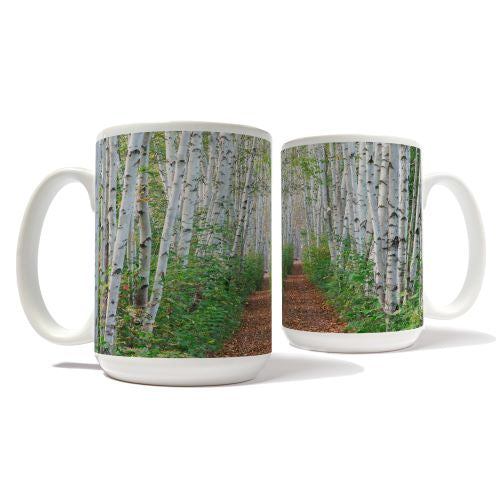 Birch Path Mug by Chris Whiton