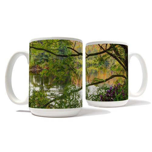 Coffin Pond Autumn Reflections Mug by Chris Whiton