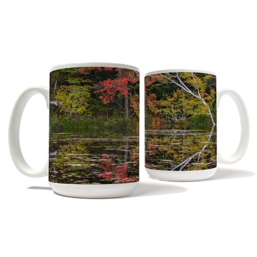 Fall Foliage Reflections Mug by Chris Whiton