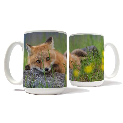 Sugar Hill Fox Resting Mug by Chris Whiton